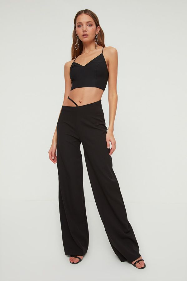 Trendyol Trendyol Pants - Black - Wide leg