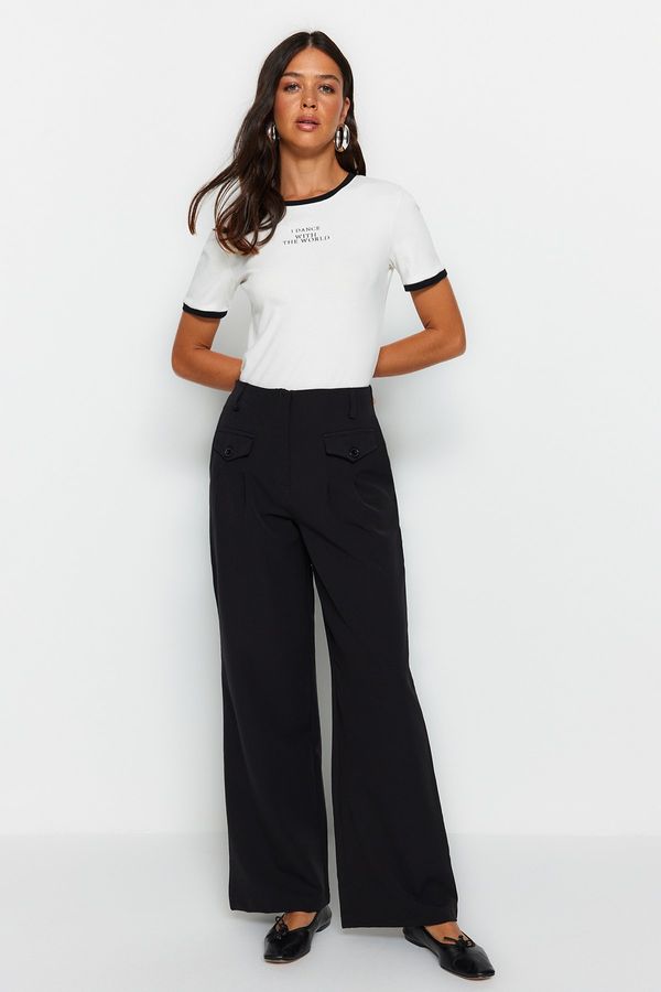 Trendyol Trendyol Pants - Black - Wide leg