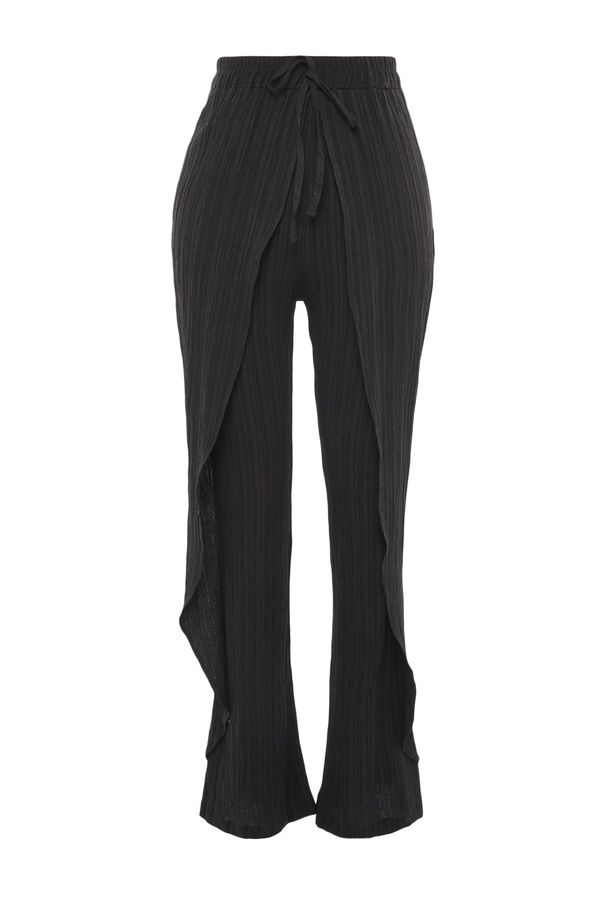 Trendyol Trendyol Pants - Black - Wide leg