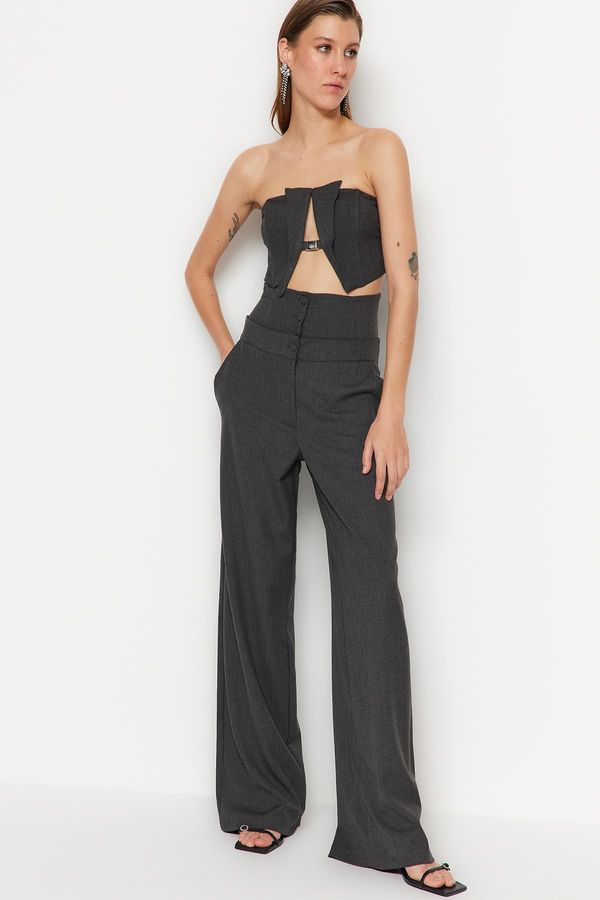 Trendyol Trendyol Pants - Black - Wide leg