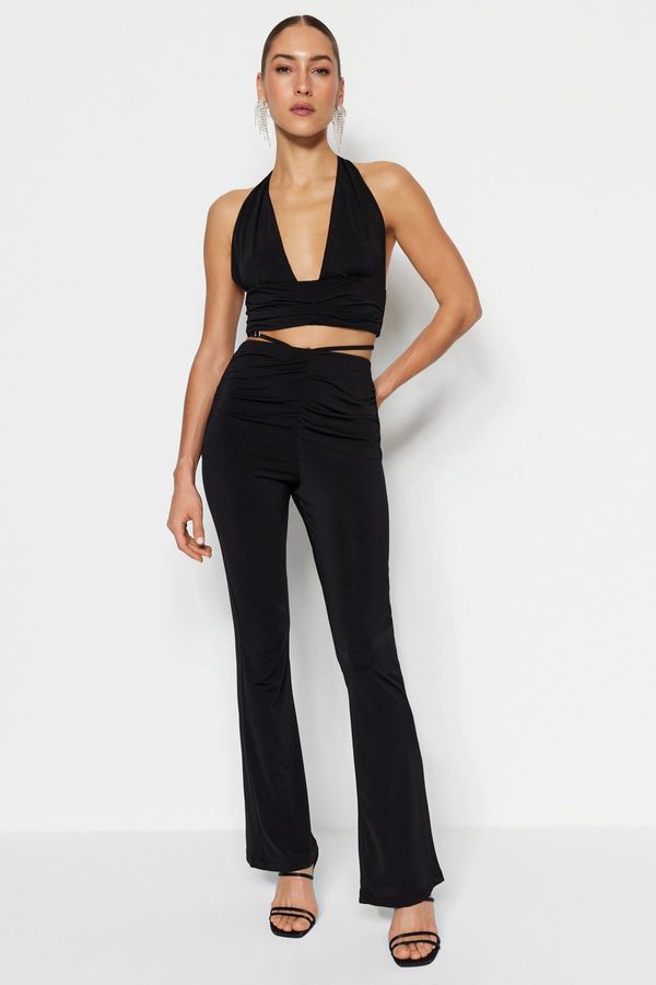 Trendyol Trendyol Pants - Black - Wide leg