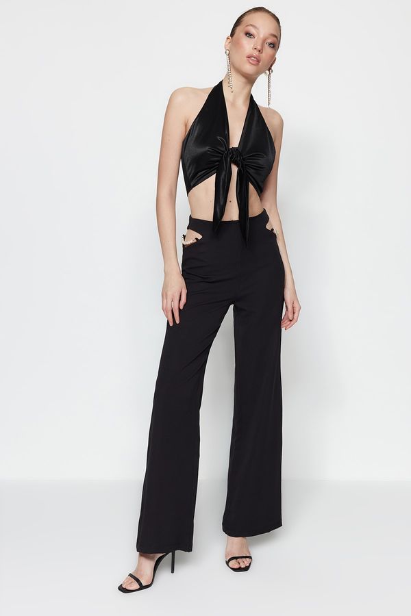 Trendyol Trendyol Pants - Black - Wide leg