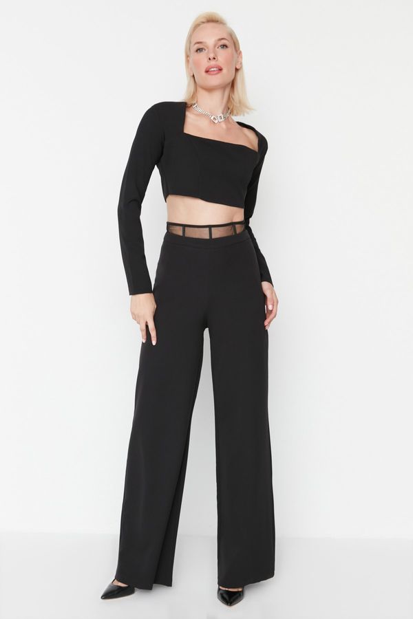 Trendyol Trendyol Pants - Black - Wide leg