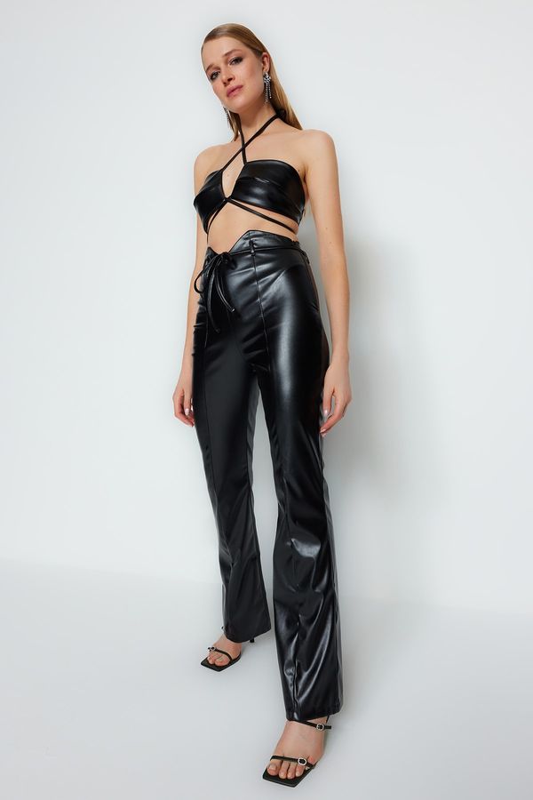 Trendyol Trendyol Pants - Black - Wide leg