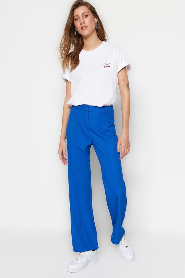 Trendyol Trendyol Pants - Blue - Wide leg