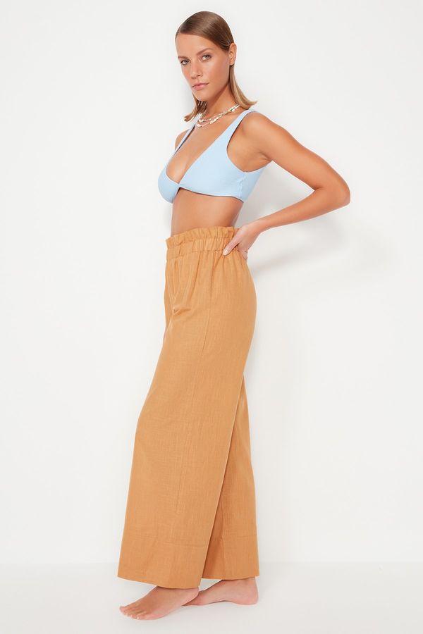 Trendyol Trendyol Pants - Brown - Wide leg