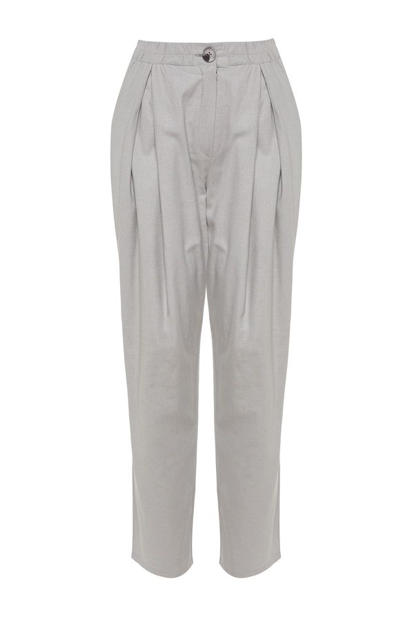 Trendyol Trendyol Pants - Gray - Carrot pants