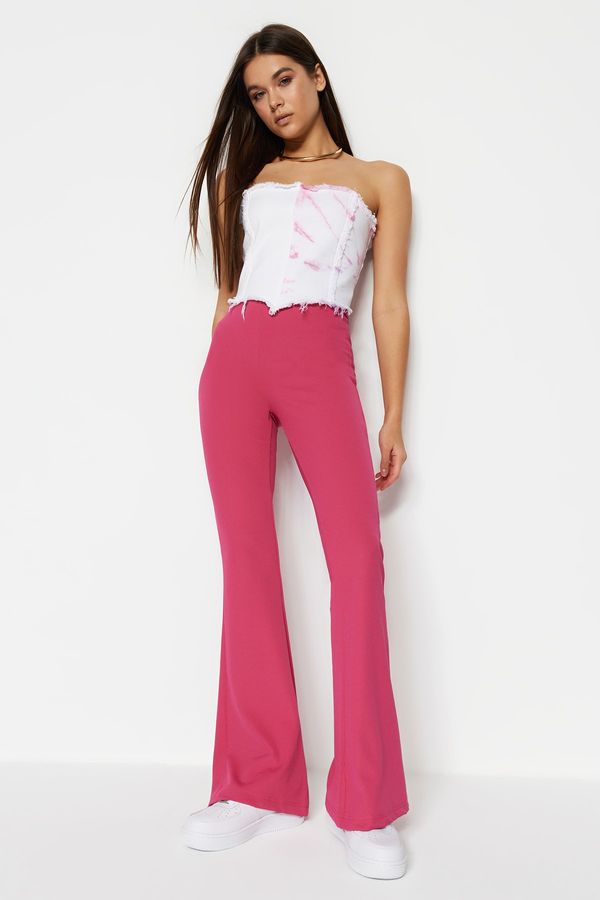 Trendyol Trendyol Pants - Pink - Flare