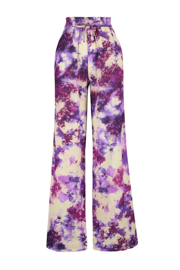 Trendyol Trendyol Pants - Purple - Wide leg