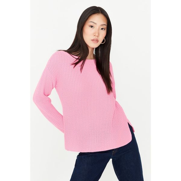 Trendyol Trendyol Pink Boat Neck Knitwear Sweater