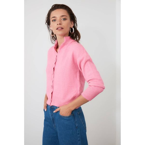 Trendyol Trendyol Pink Button KnitWear Cardigan