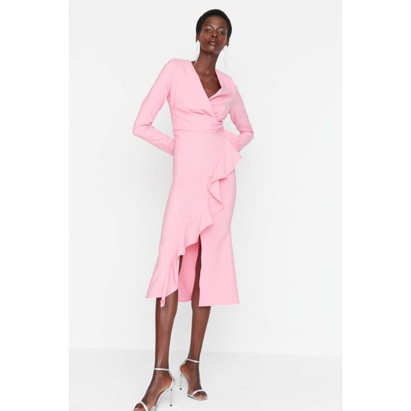 Trendyol Trendyol Pink Collar Detailed Dress