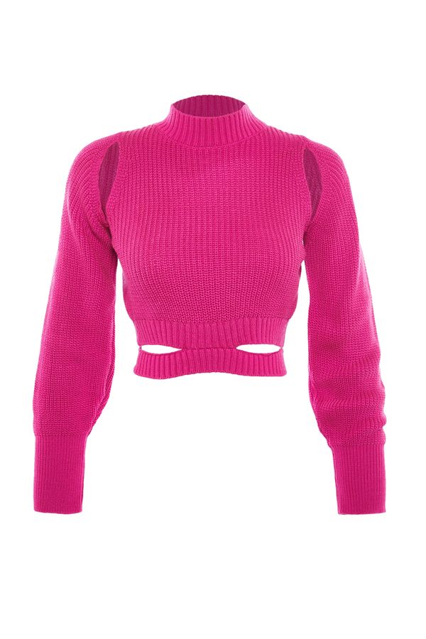 Trendyol Trendyol Pink Decollete Knitwear Blouse