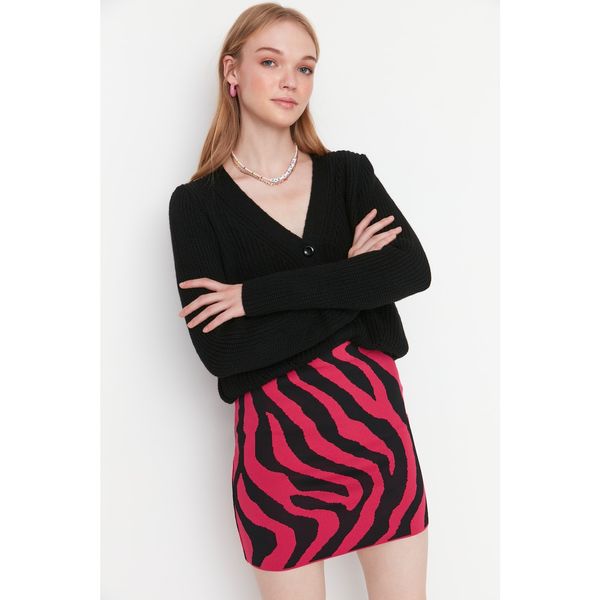 Trendyol Trendyol Pink Jacquard Knitwear Skirt