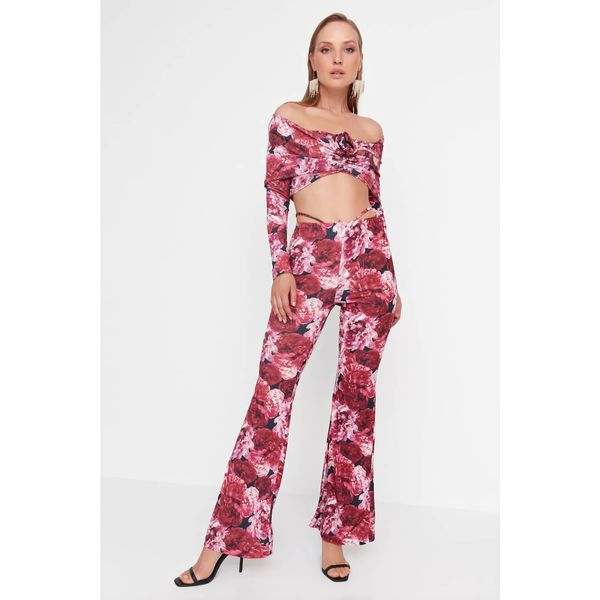 Trendyol Trendyol Pink Multicolor Knitted Trousers