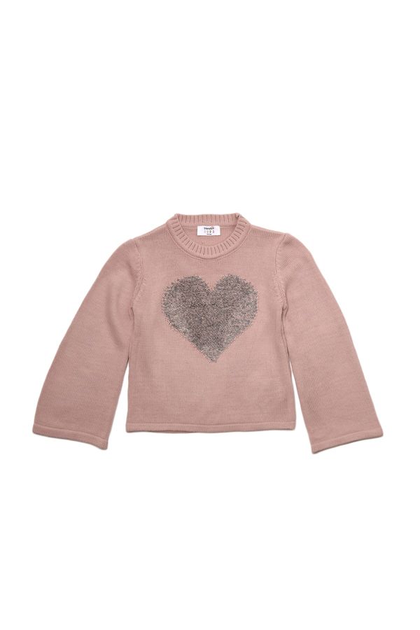 Trendyol Trendyol Pink Plush Detailed Girl Knitwear Sweater