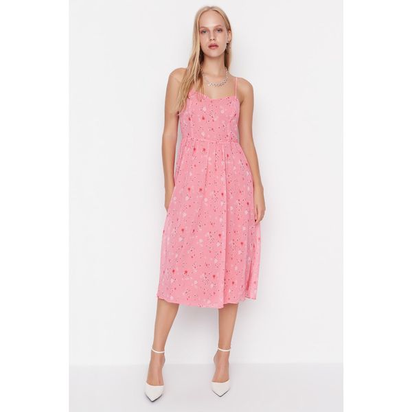 Trendyol Trendyol Pink Rope Strap Dress