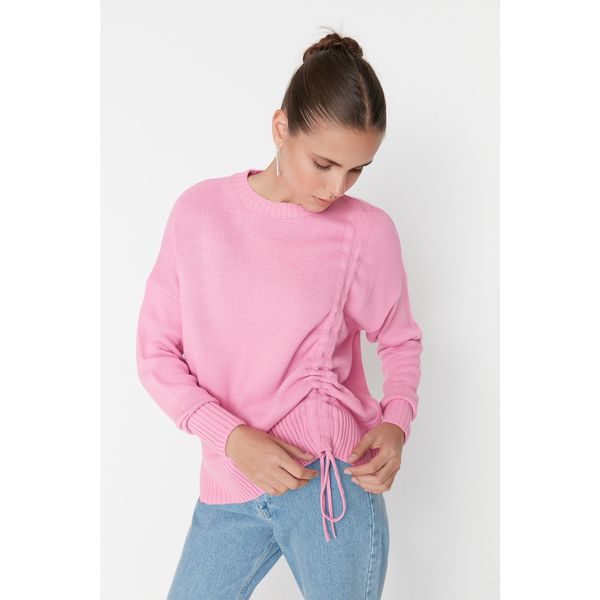 Trendyol Trendyol Pink Tunnel Detailed Knitwear Sweater