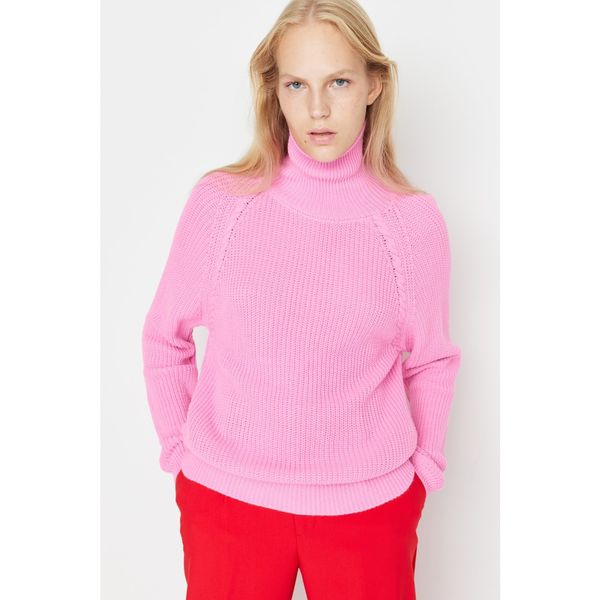 Trendyol Trendyol Pink Turtleneck Knitwear Sweater