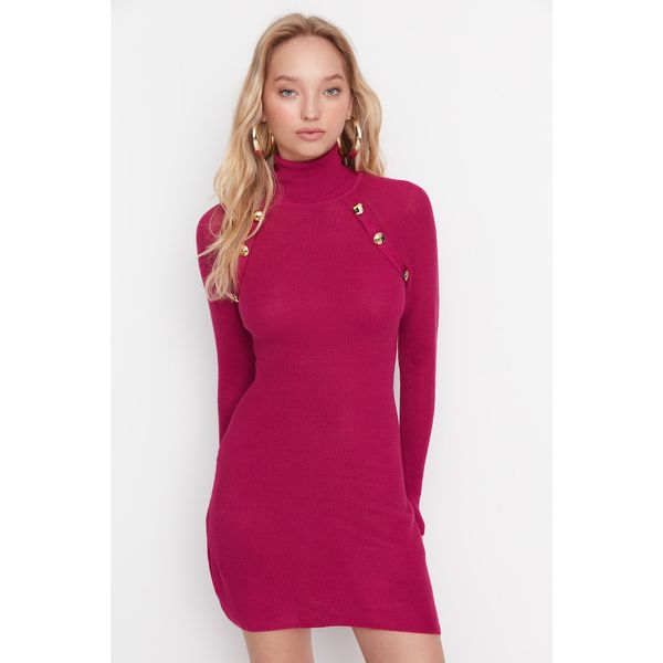 Trendyol Trendyol Plum Turtleneck Knitwear Dress