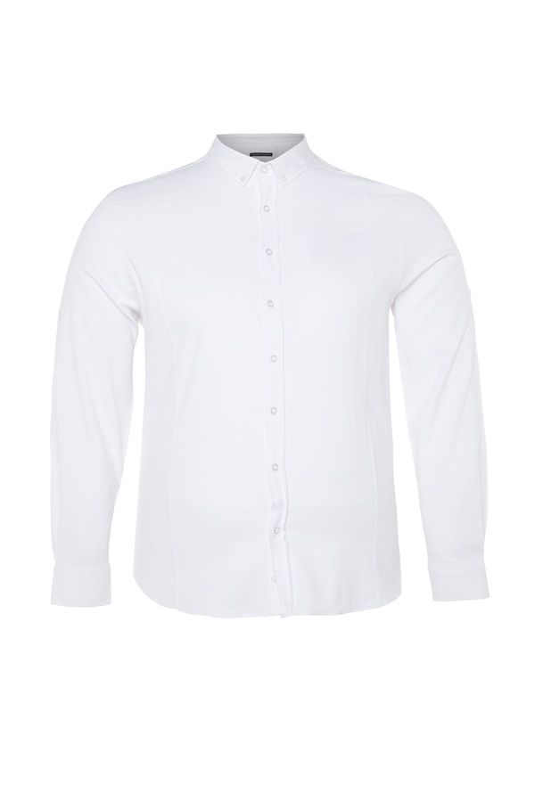 Trendyol Trendyol Plus Size Shirt - White - Regular fit