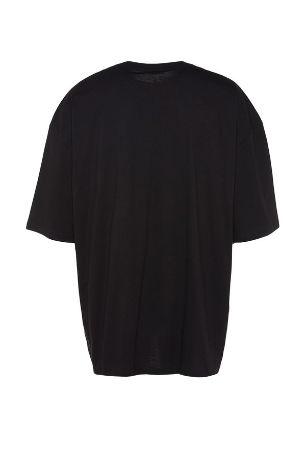 Trendyol Trendyol Plus Size T-Shirt - Black - Oversize