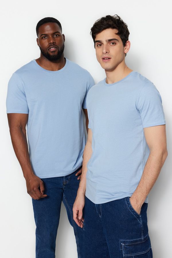 Trendyol Trendyol Plus Size T-Shirt - Blue - Regular fit