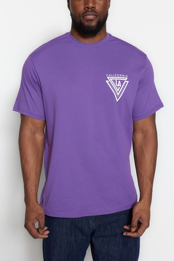 Trendyol Trendyol Plus Size T-Shirt - Purple - Regular