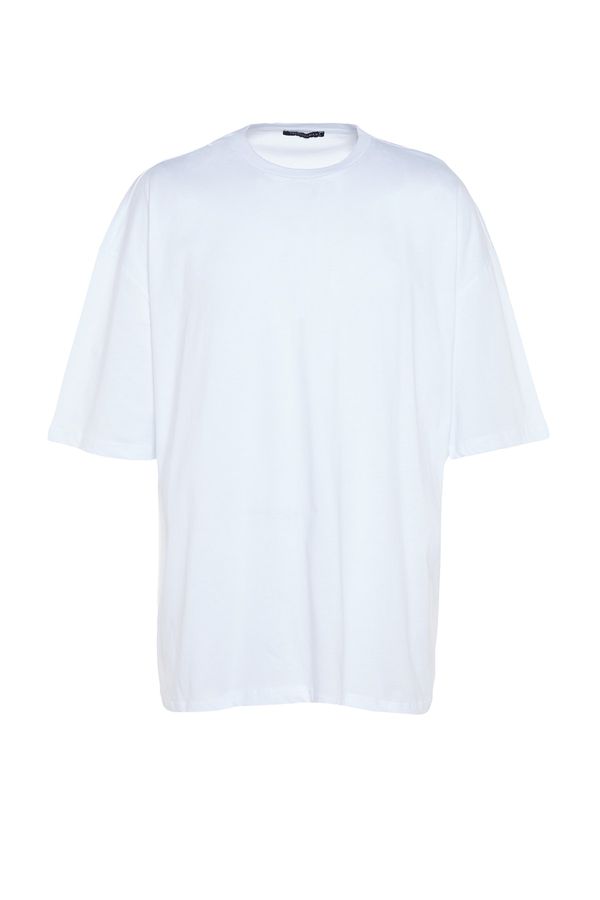 Trendyol Trendyol Plus Size T-Shirt - White - Oversize