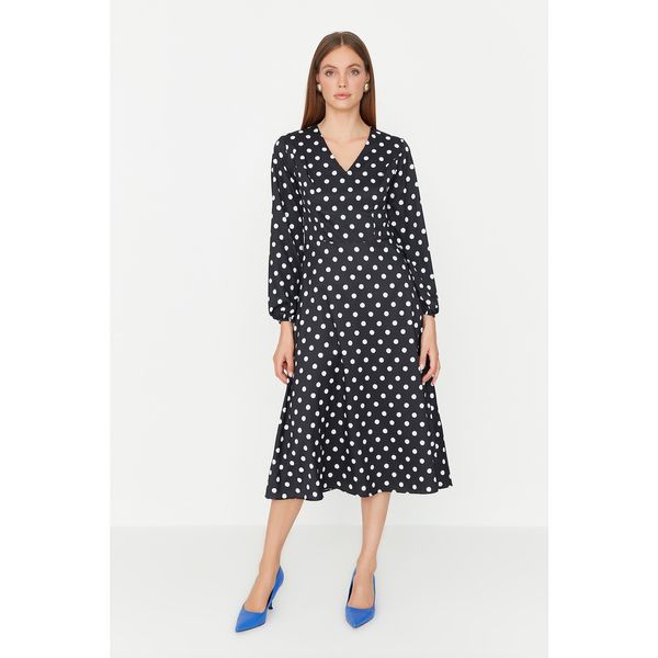 Trendyol Trendyol Polka Dot Midi Woven Dress