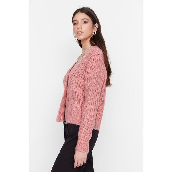 Trendyol Trendyol Powder Knitted Detailed Knitwear Cardigan