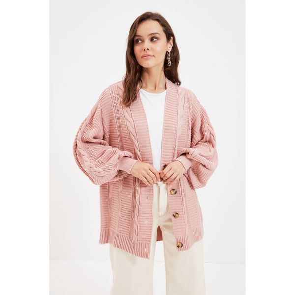 Trendyol Trendyol Powder Knitted Knitted Cardigan with Buttons