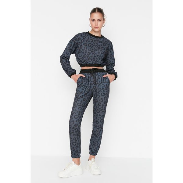 Trendyol Trendyol Printed Basic Jogger Knitted Slim Sweatpants