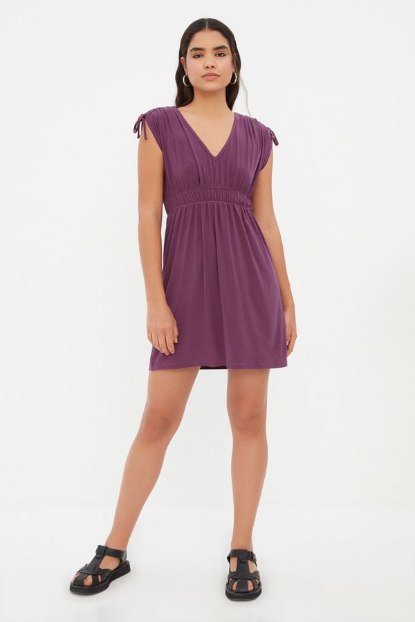 Trendyol Trendyol Purple A-line Knitted Dress