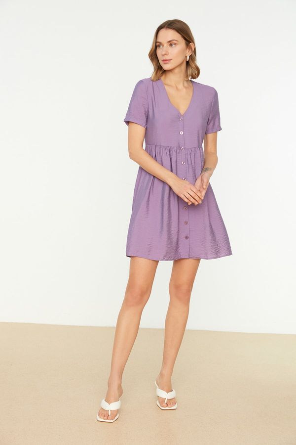 Trendyol Trendyol Purple Buttoned Dress