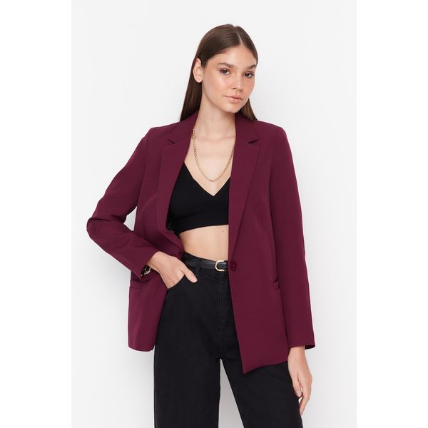 Trendyol Trendyol Purple Lining Detailed Jacket