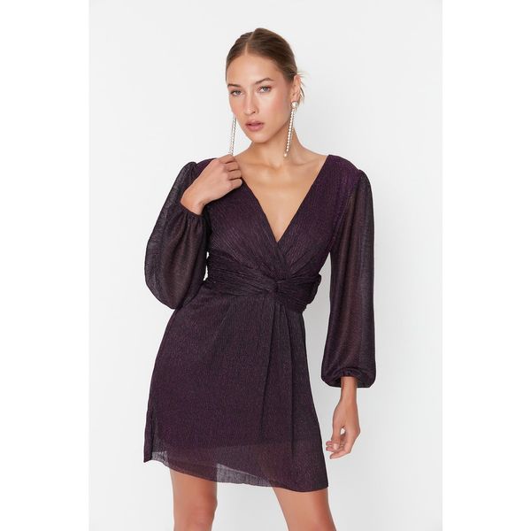 Trendyol Trendyol Purple Sleeve Detailed Dress