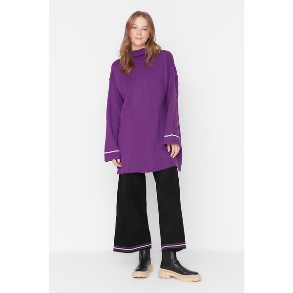 Trendyol Trendyol Purple Spanish Sleeve Knitwear Bottom-Top Set