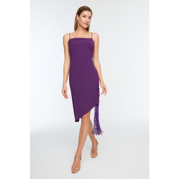 Trendyol Trendyol Purple Tassel Detailed Dress