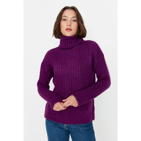 Trendyol Trendyol Purple Turtleneck Knitwear Sweater