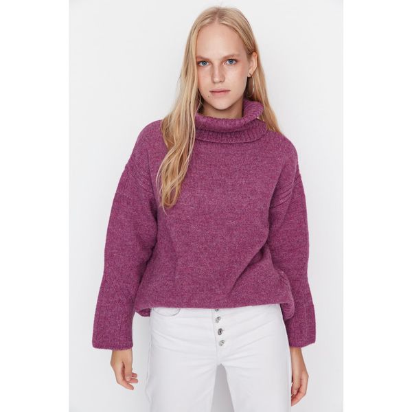 Trendyol Trendyol Purple Turtleneck Knitwear Sweater