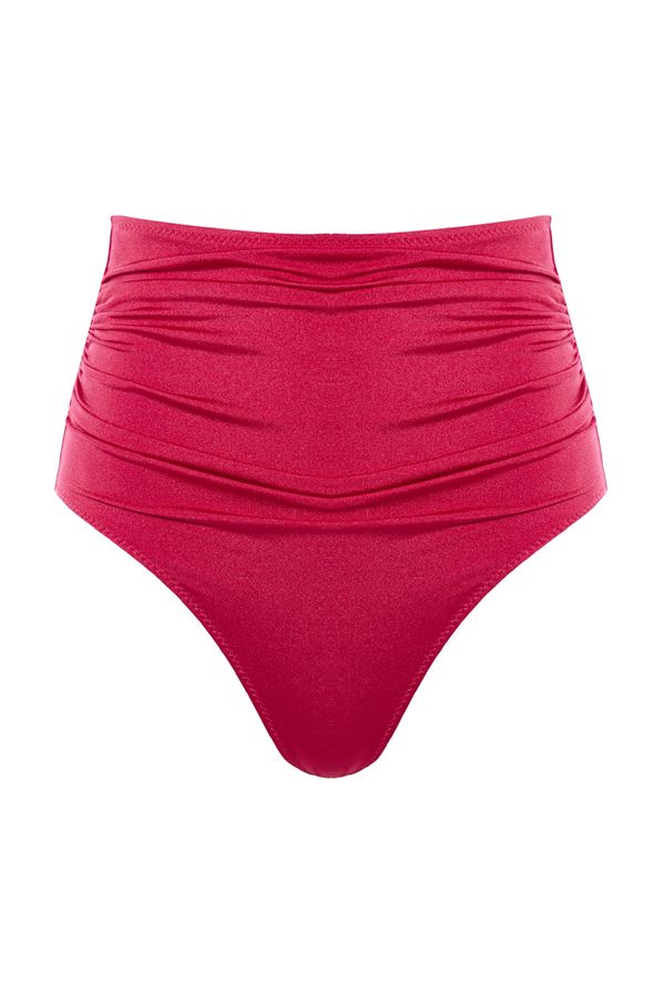 Trendyol Trendyol Raspberry Corset Rise Waist Bikini Bottom