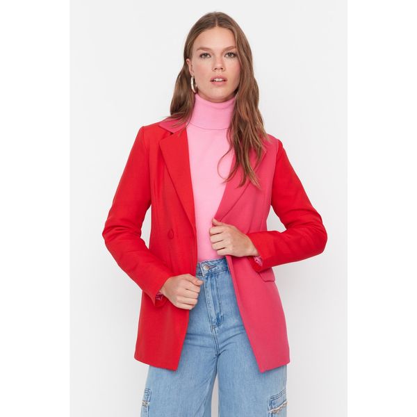 Trendyol Trendyol Red Double Color Lined Woven Jacket