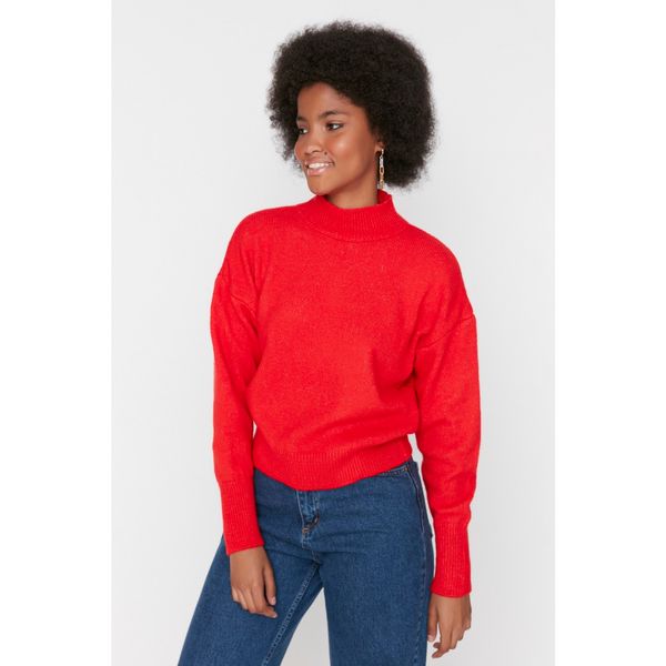 Trendyol Trendyol Red High Collar Knitwear Sweater