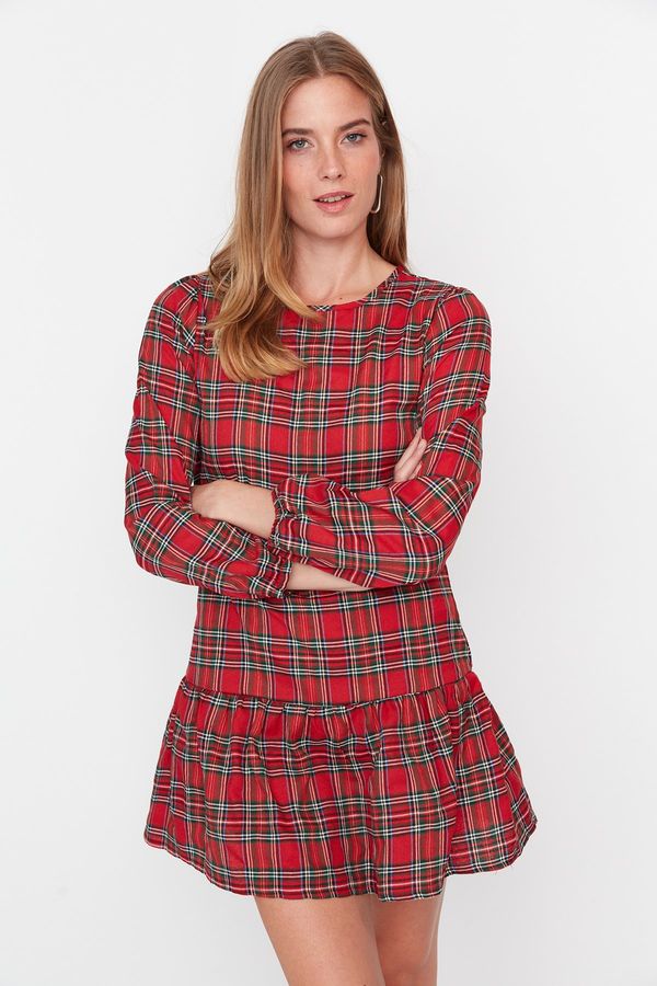 Trendyol Trendyol Red Plaid Dress