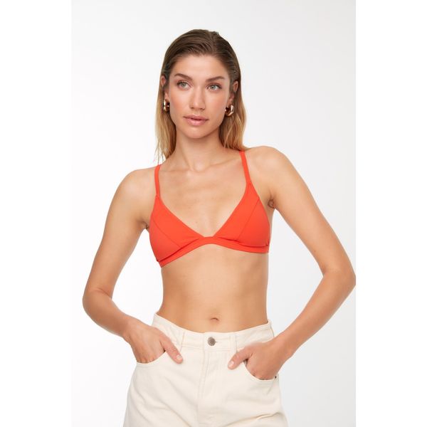 Trendyol Trendyol Red Triangle Bikini Top