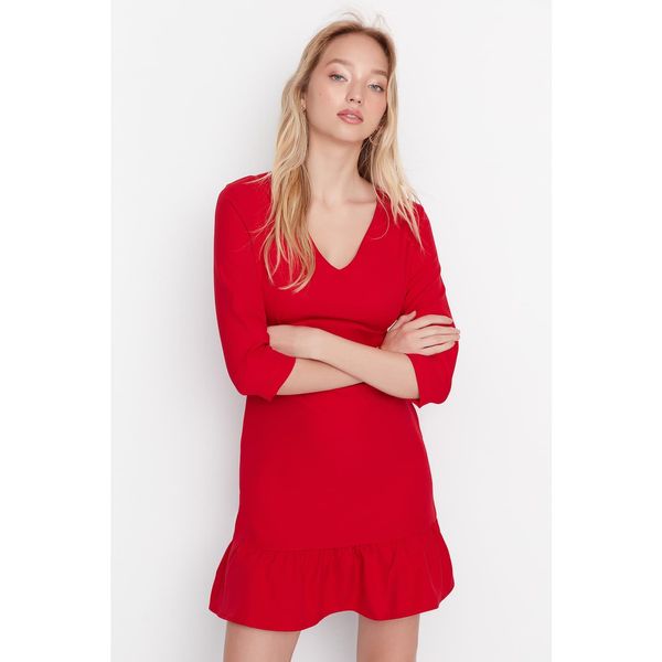 Trendyol Trendyol Red V-Neck Dress