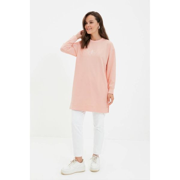 Trendyol Trendyol Salmon Knitted Sweatshirt