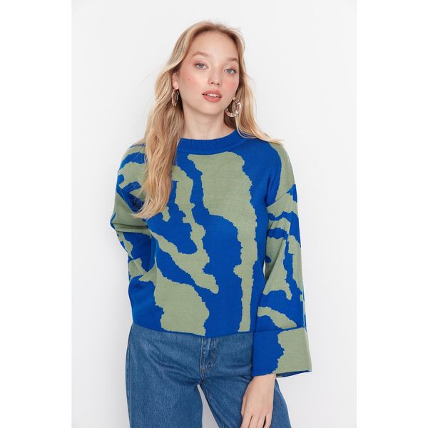 Trendyol Trendyol Sax Color Block Knitwear Sweater
