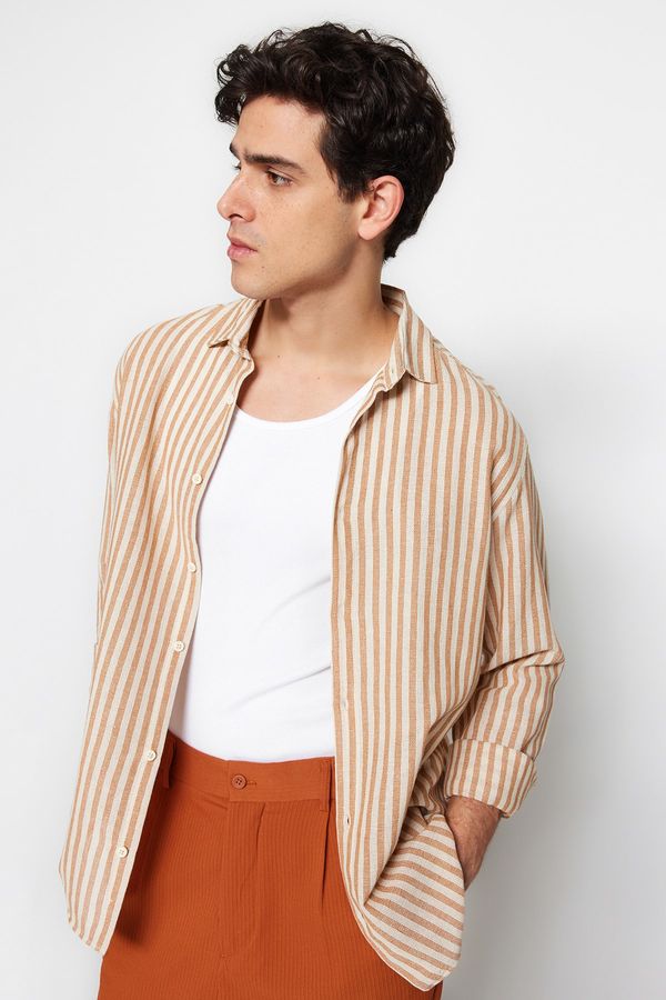 Trendyol Trendyol Shirt - Beige - Regular fit